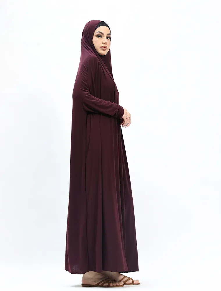 Bordeux Jersey Jilbab